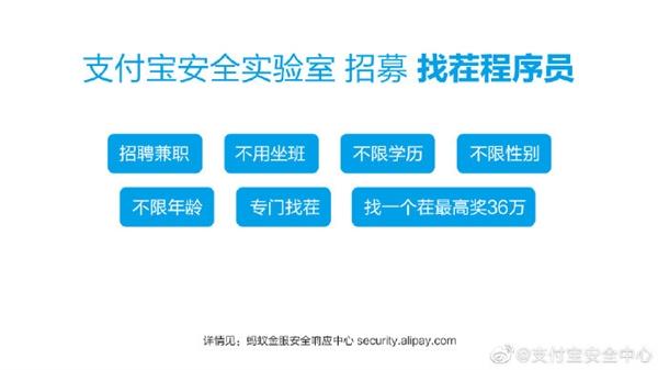 凭本事“找茬”！支付宝招兼职程序员，单次最高奖励36万(支付宝坐班找茬程序员兼职) 软件优化