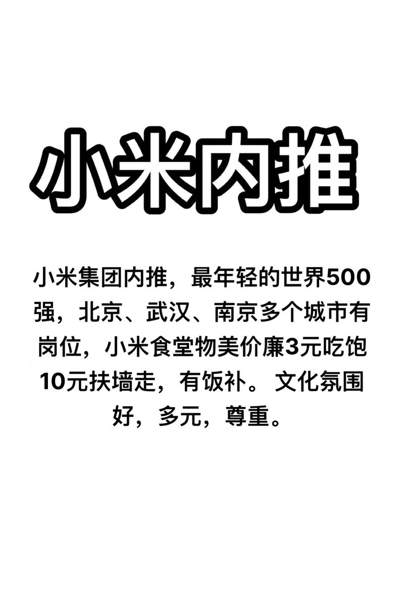 可以走内推渠道(负责开发工作小米研发) 软件优化