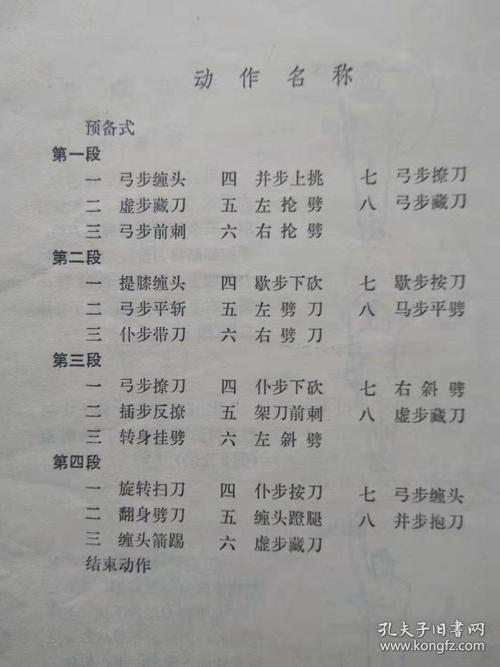 国家体委编写，经典权威教材，适合武术初学者(刀尖国家体委右手持刀屈膝) 软件优化