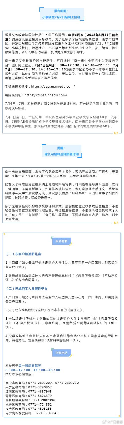 明日起报名，各校咨询热线来了(施教义务教育学校入学市区) 99链接平台