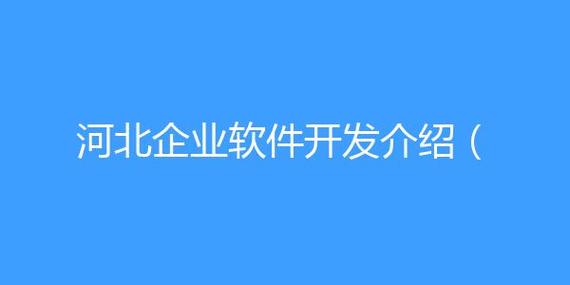 河北软件制作(制作软件该公司开发还能) 软件优化