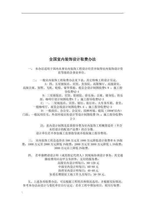 设计是创作 取费有依据——江西省室内装饰工程设计取费标准出台(标准设计设计师室内行业) 软件开发