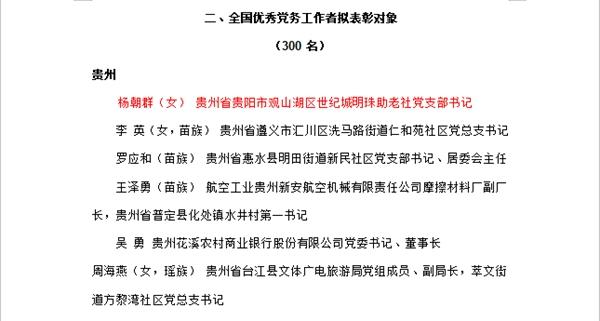 关于全国“两优一先”拟表彰对象的公示(党支部党委党总支党委书记主任) 软件开发