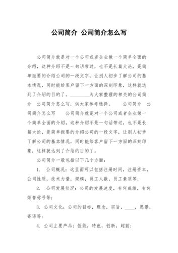 初创公司如何写好公司简介详情介绍(公司网络有限公司客户确保简介) 99链接平台