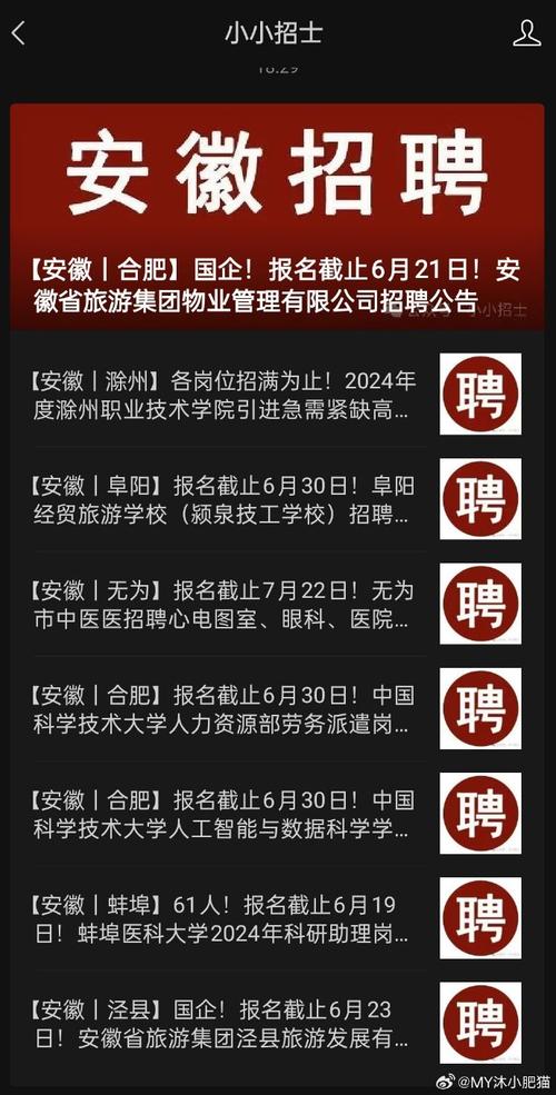 合肥国企最新招聘！(招聘工作岗位相关负责) 排名链接