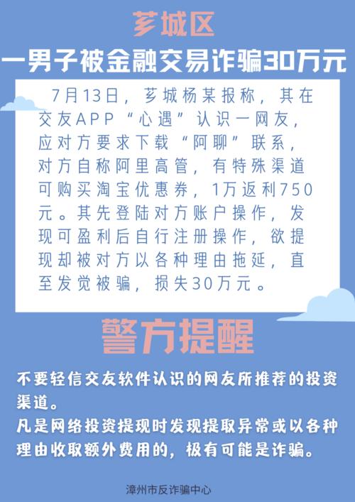 交友软件成诈骗多发地 泉州市反诈骗中心发布预警(交友诈骗被骗的人软件) 软件开发