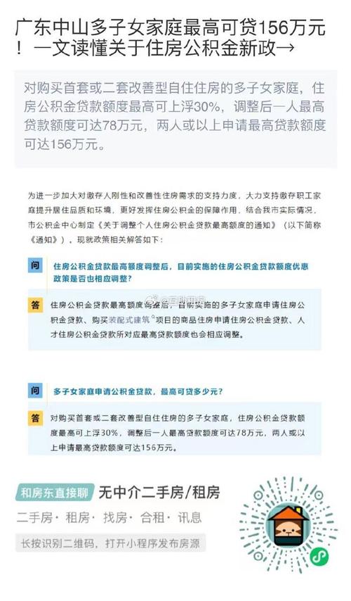 多子女家庭公积金贷款额度上浮20%(陇南家庭子女多子额度) 软件开发