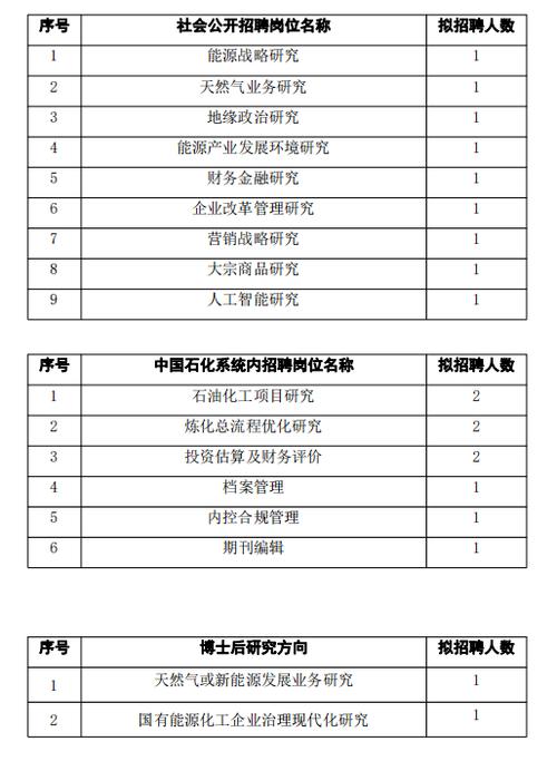 【社招】中国石化集团经济技术研究院有限公司（中国石化咨询有限责任公司）招聘18名成熟人才、2名博士后(研究不超过博士后工作较高) 软件优化