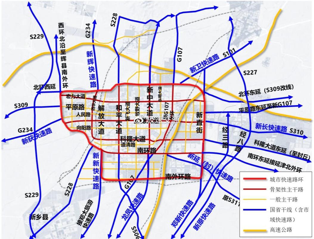 新乡市城市综合交通体系规划 新乡地图收藏(地图体系规划交通专区) 软件优化