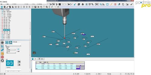 PC-DMIS  手动测量几何元素(测量特征元素几何平面) 99链接平台