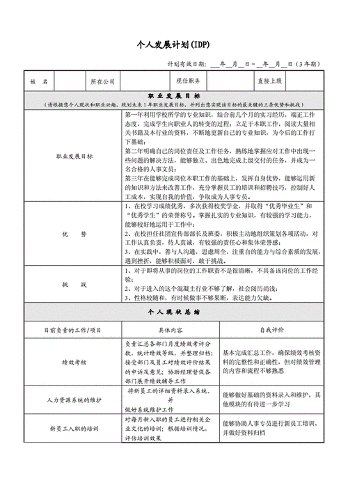 什么是个人发展计划（IDP）？(导师员工发展上级能力) 排名链接