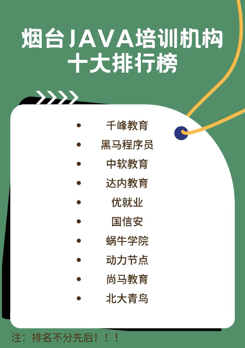 烟台去哪学软件开发好 Java培训 Python培训班(培训网络培训班开发学习) 排名链接