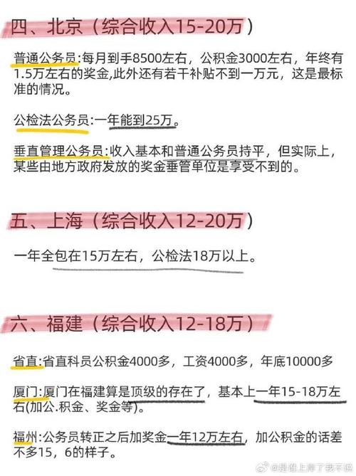 一年收入能有多少？(自己的在这个城市公务员收入) 软件开发