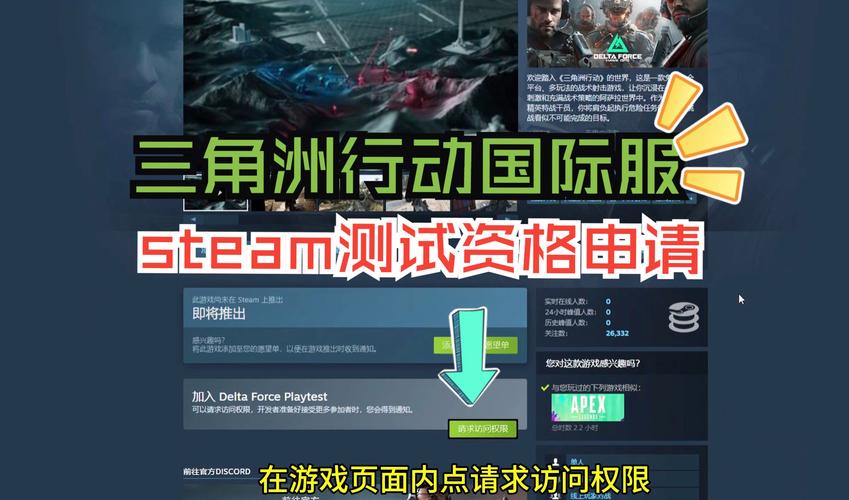 三角洲行动steam服内测时间+领取测试资格详细图文步骤(内测测试领取资格时间) 排名链接