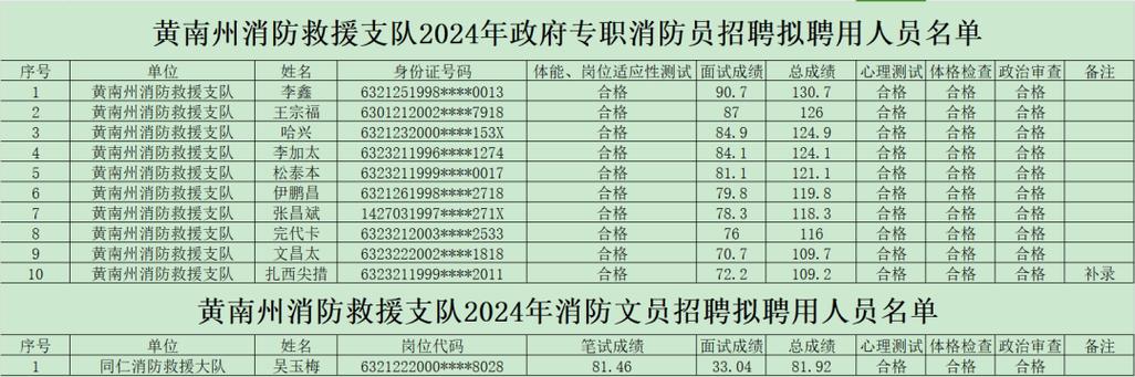 阜阳市消防救援局招聘消防文员公告(岗位文员救援政审报名) 排名链接