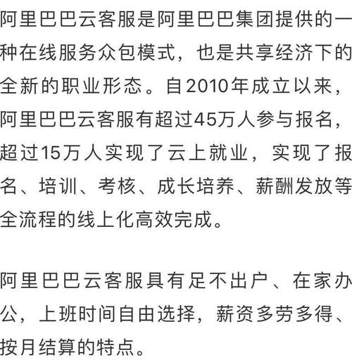 阿里巴巴云客服招聘！即日起报名！(客服阿里巴巴服务岗位报名) 软件开发