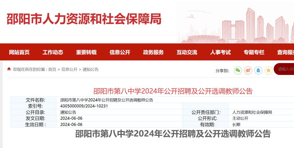 第1招考|2024年邵阳市双清区教师招聘公告(人员聘用岗位面试体检) 软件开发