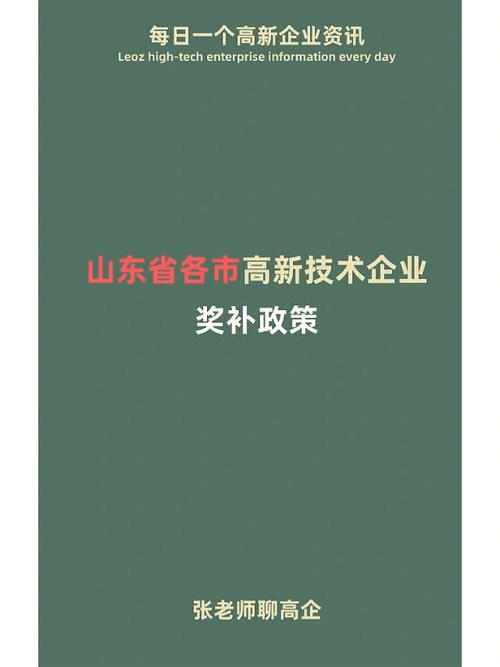 政府补贴丨山东省各地市高新技术企业补贴政策汇总(万元高新技术企业认定给予首次) 99链接平台