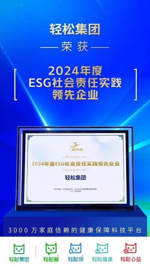 轻松集团荣获2024年度ESG社会责任实践领先企业(集团社会企业公益发展) 99链接平台