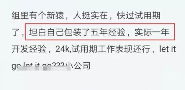 领导：1年经验包装成5年，试用期淘汰(程序员试用期转正经验领导) 99链接平台