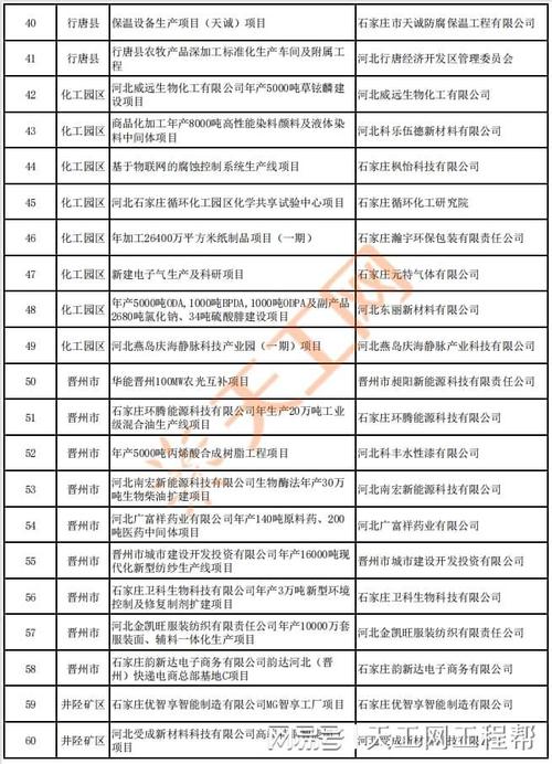 河北省2022年省重点建设项目名单发布(项目年产万吨产业园建设项目) 软件优化