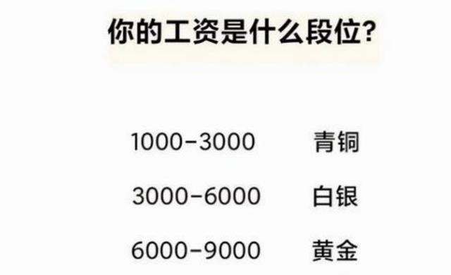 你在什么段位？(收入行业段位薪酬月薪) 软件开发