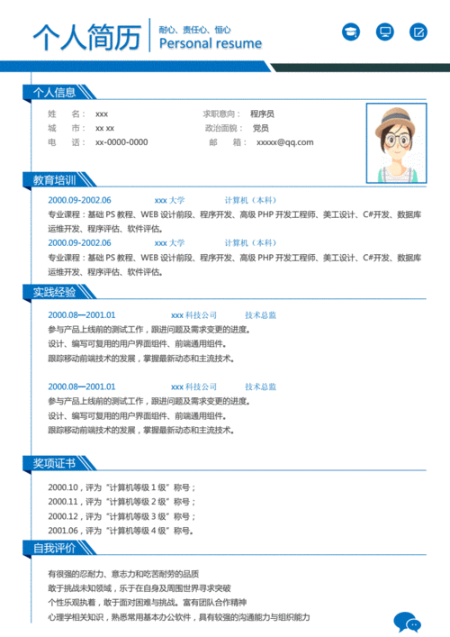 总有需要用的时候(程序员简历模板开源需要用中文) 软件优化