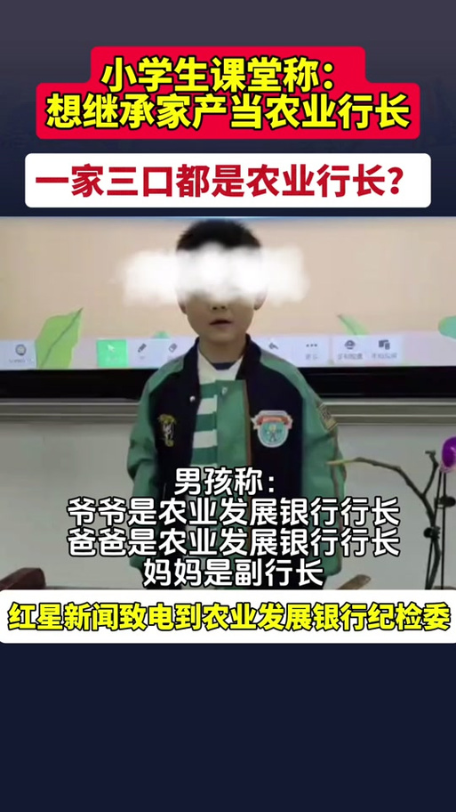 背景查出来了，果然不简单！(行长农业发展银行继承小孩家产) 软件开发