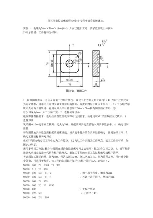 数控车床铣床编程方法及加工实例！(刀具工件加工切削进给) 99链接平台