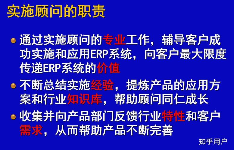 ERP实施顾问所需要的能力(会议实施能力客户的人) 软件优化