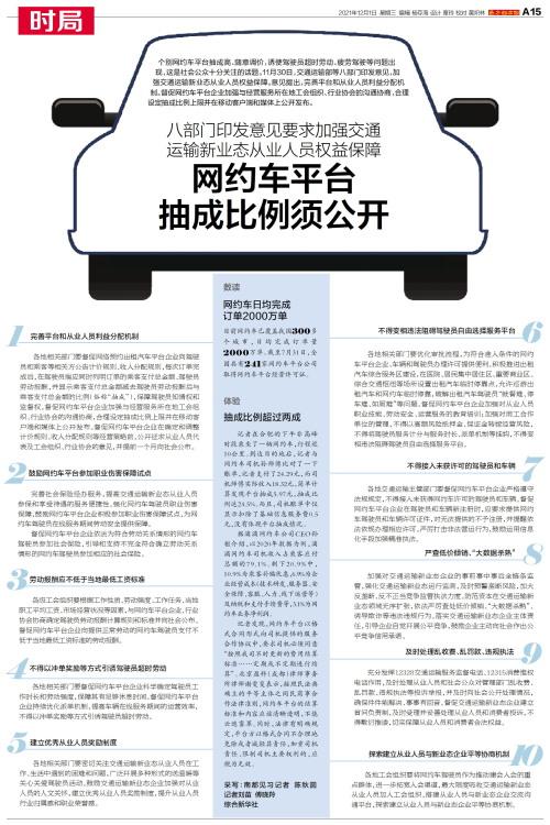 抽成要合理，调价要向社会公布……3月1日起，无锡网约车行业迎来“大变化”(驾驶员平台乘客车行细则) 软件优化