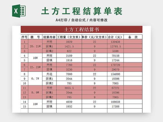 近两年市场流行的结算资料做法(资料开挖结算土石方工程) 软件优化