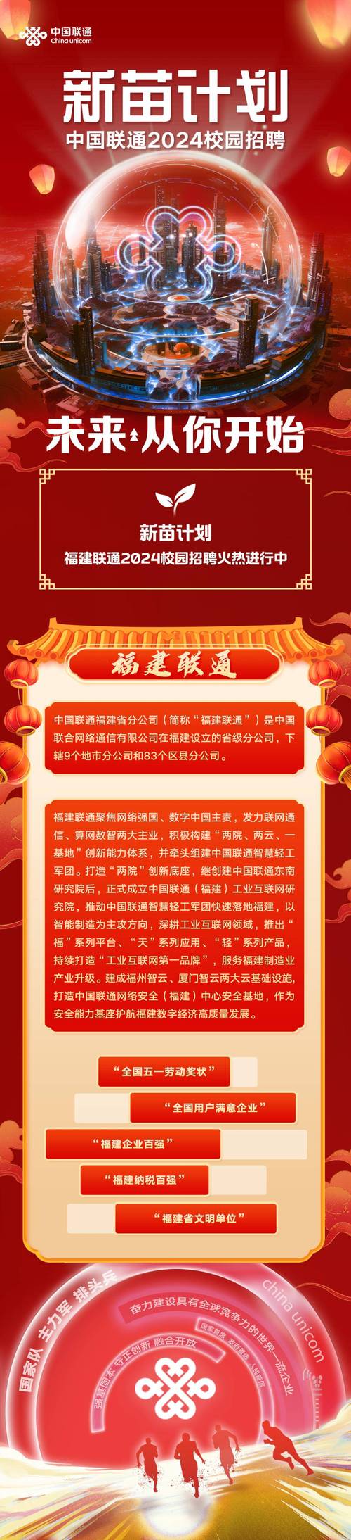 福建联通校招 | 中国联合网络通信有限公司福建分公司 2024校园招聘(负责头条专业经历工作) 排名链接