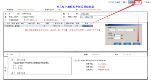 增值税开票软件（税务UKey）开具红字专用发票流程(红字发票开具信息专用发票) 软件开发