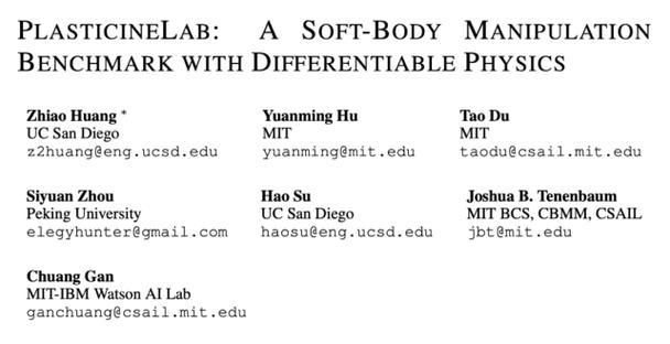 教机器人捏橡皮泥？MIT、IBM, UCSD等联合发布软体操作数据集(梯度软体橡皮泥操纵算法) 软件优化