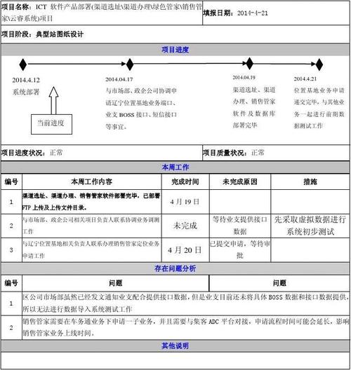 IT项目案例分享之——项目周报(项目周报主要是家常下周) 软件开发