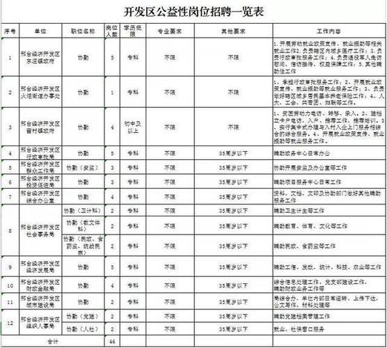 邢台经济开发区 招聘2023年临时公益性岗位人员19名！(岗位临时高校毕业生招聘就业) 软件优化