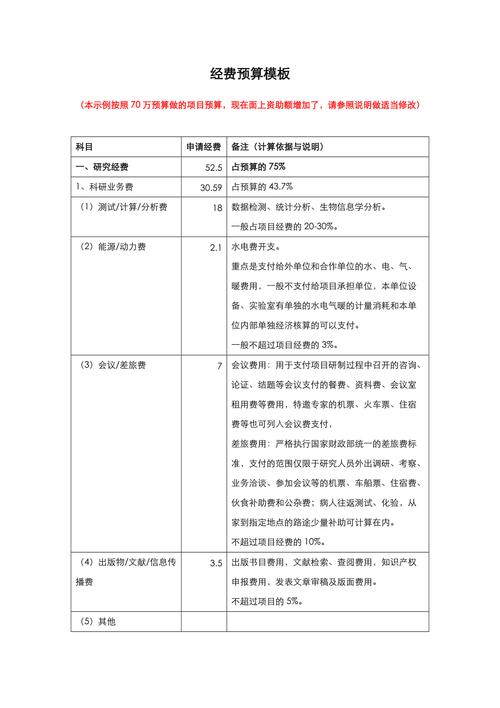 课题常见直接费用科目预算说明重点与禁止事项(课题项目编列费用测算) 软件优化