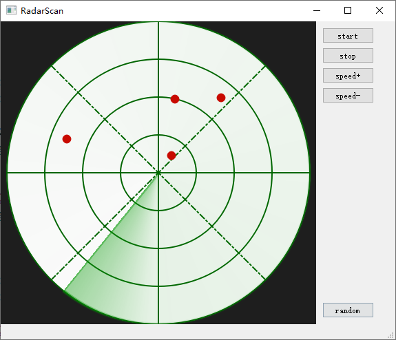 Qt编写自定义控件-探探雷达(控件扩散扫描步长设置) 软件优化