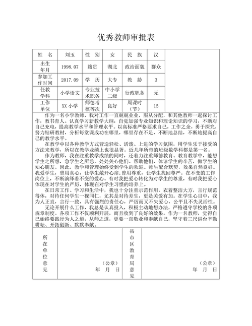 高级教师获得表彰及资质评定与代表性研究和业绩成果如何填写?(代表性业绩填写成果表彰) 99链接平台