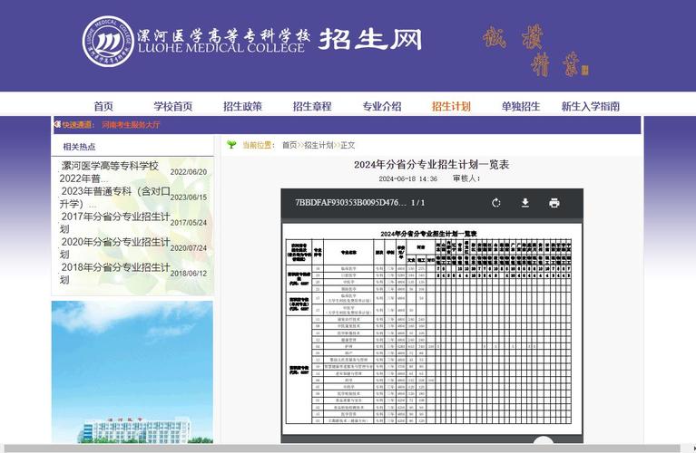 2024河南单招院校推荐漯河医学高等专科学校2024单招集训培训营(高等专科学校职业集训医学成绩) 排名链接