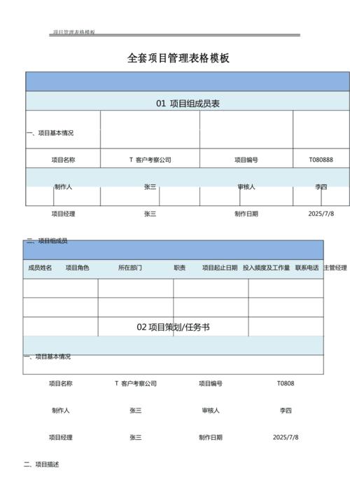 【原件】IT行业项目管理全套表格模板(原件项目管理全套表格模板) 排名链接