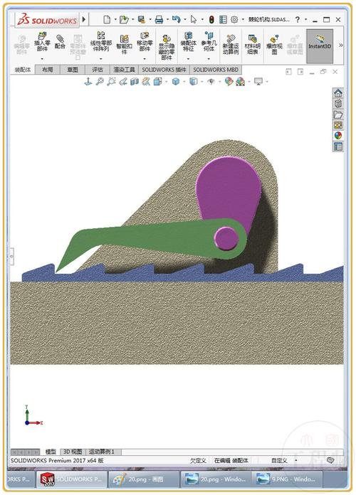 用SolidWorks设计一个棘爪与齿条的仿真运动(棘爪齿条仿真运动设计) 排名链接