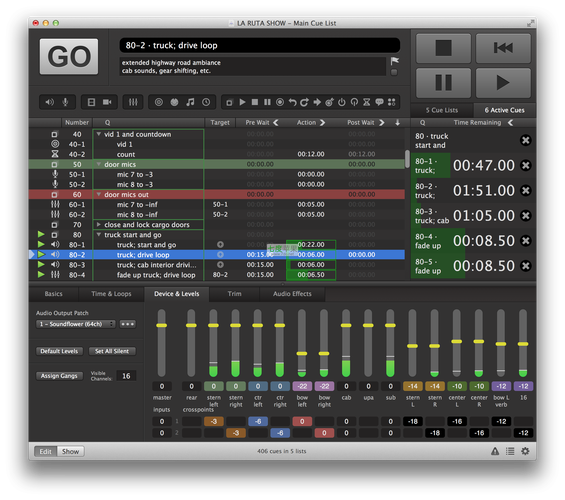 QLab Pro for Mac(现场舞台演出控制工具)(控制演出多种协作舞台) 软件优化