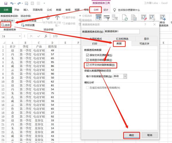 数据透视表，自动更新(数据透视自动更新修改内容) 排名链接