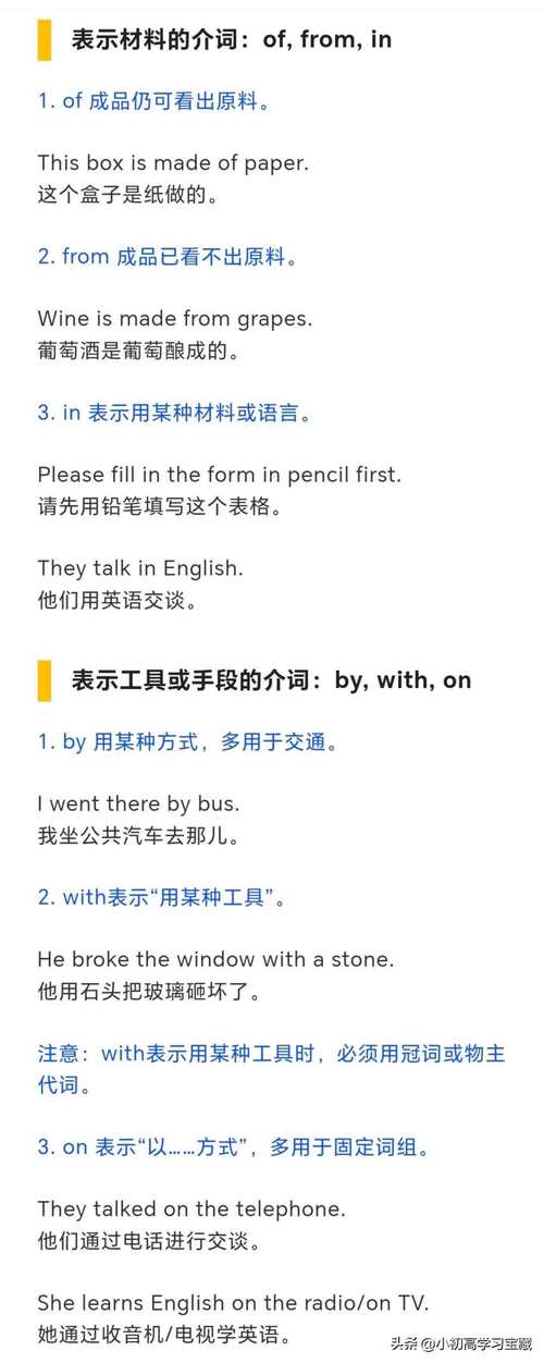 人教版七年级上册期末复习（十二）超级有用的介词大集合(介词人教版期末复习大集合) 软件开发