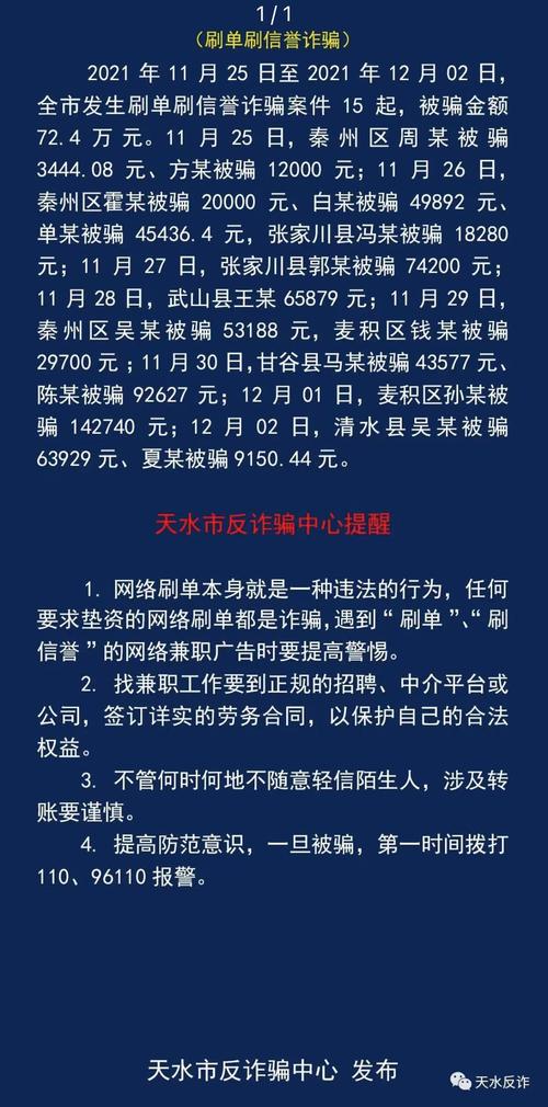 甘肃天水电诈案件警情通报(被骗诈骗广告名为操作) 软件开发