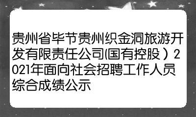 招聘｜贵州织金洞旅游开发有限责任公司 面向社会公开招聘会计公告(织金体检有限责任公司面向社会会计) 99链接平台