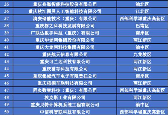 渝北区重点软件企业持续增加 “龙头型”软件企业数量居全市第一(软件企业满天星楼宇新增) 排名链接