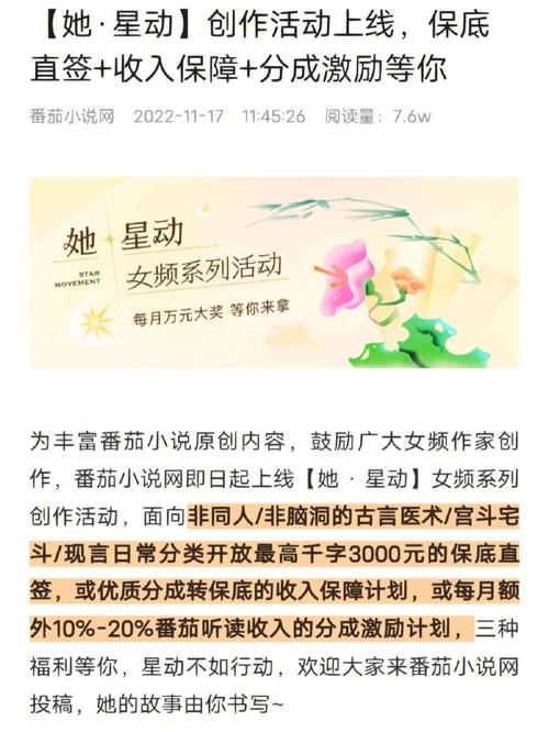 番茄小说APP故事板块：新兴的创作盈利途径(亲历的人保底故事番茄) 软件优化